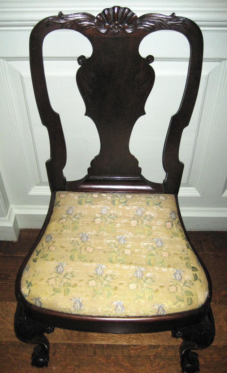 1956.0031.001 Chair, 1984.0666.001 Slip seat, view 2