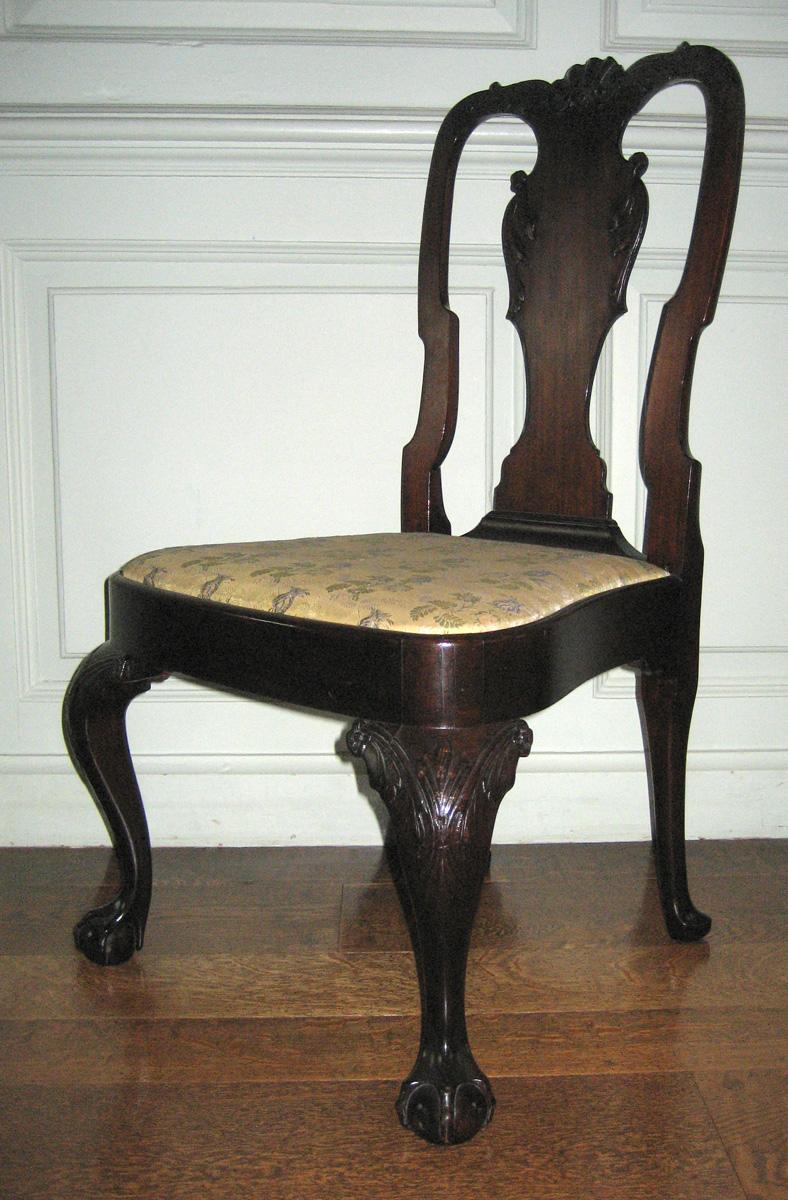 1956.0031.002 Chair, 1984.0666.002 Slip seat, view 2