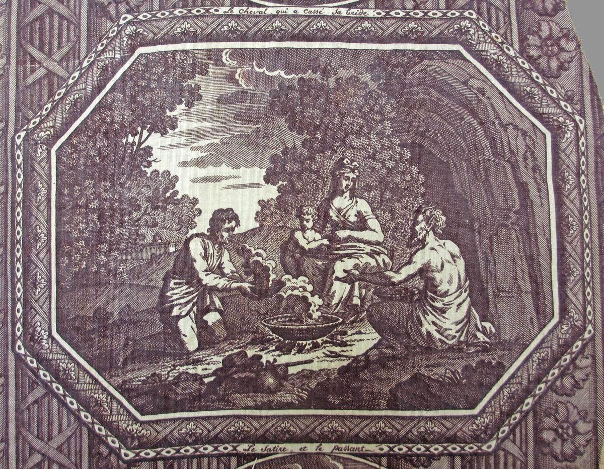 1958.0036 textile, printed detail 8