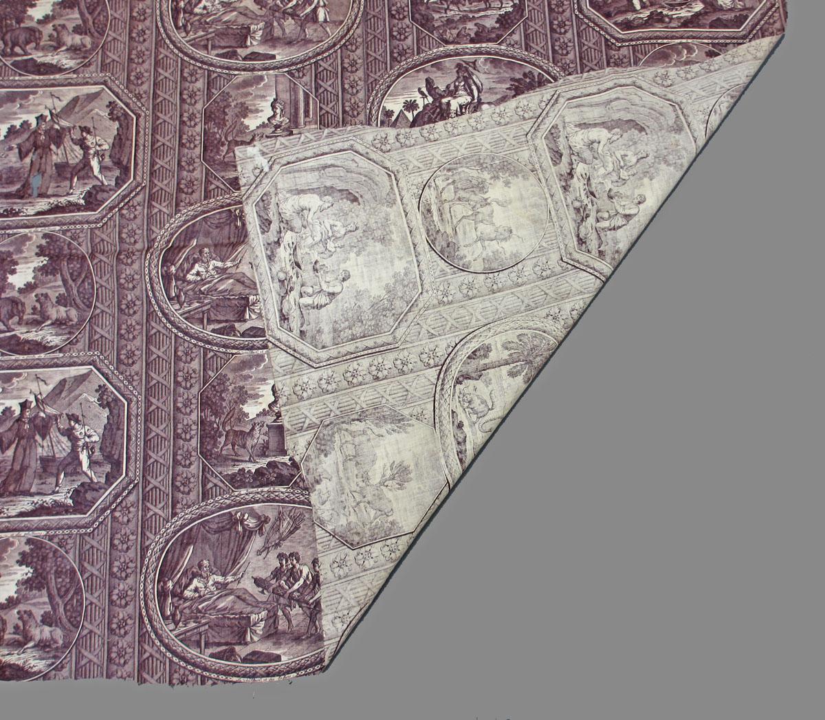 1958.0036 textile, printed folded corner