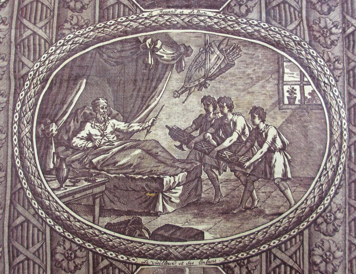1958.0036 textile, printed detail 3