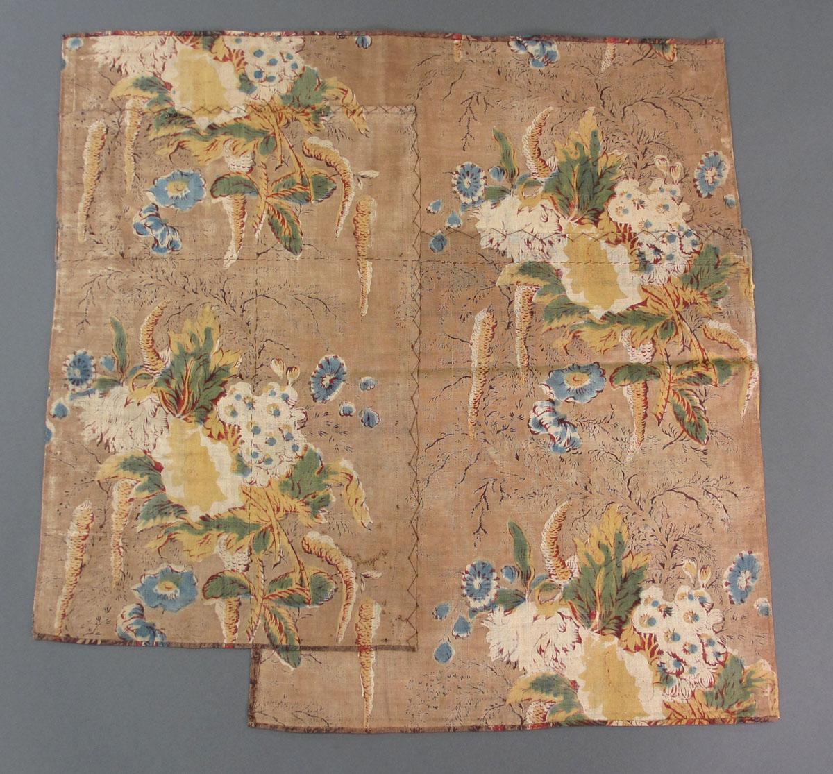 1958.0038.001 Textile, printed reverse
