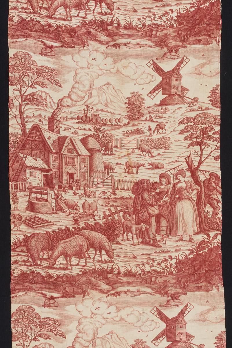 1985.0005.001 Textile, printed, detail, Book image C60