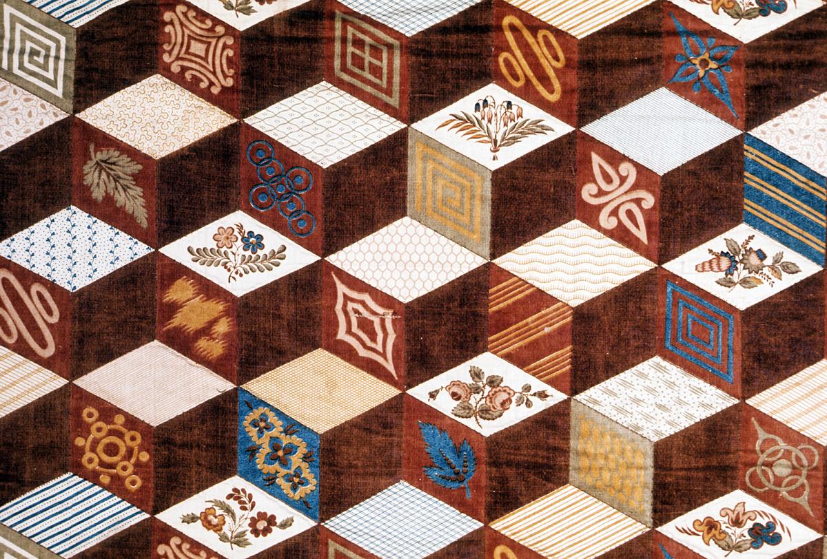 1958.0044.001 Quilt, Pattern Detail