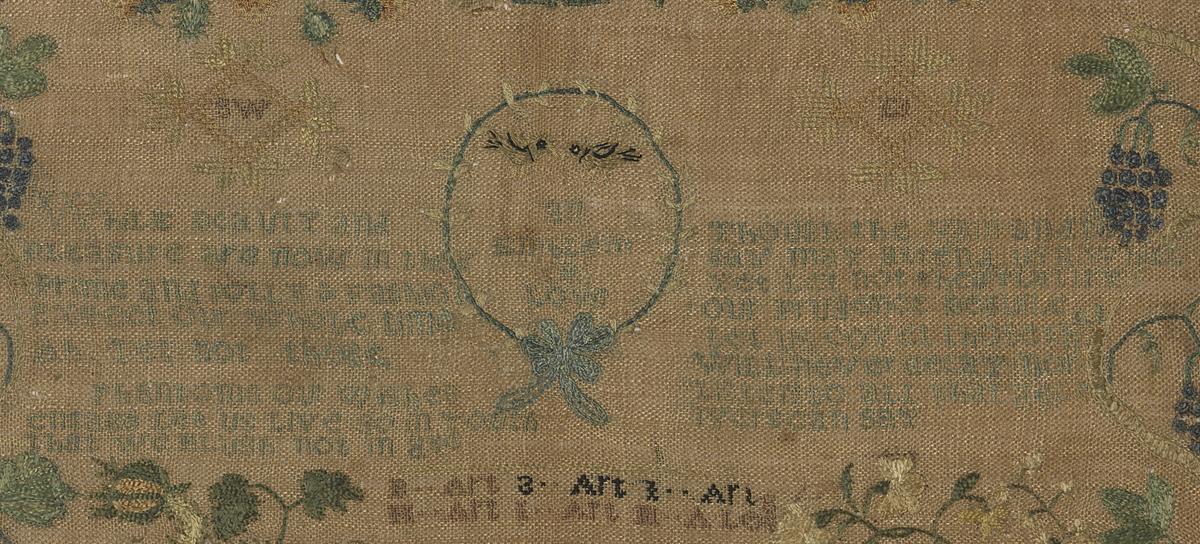 1985.0052 Sampler, Detail