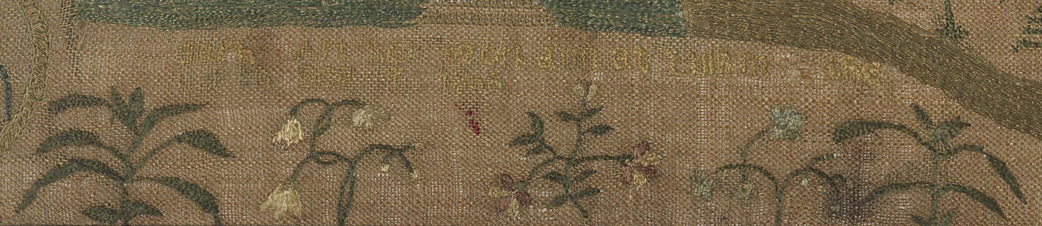 1985.0052 Sampler, Detail 4