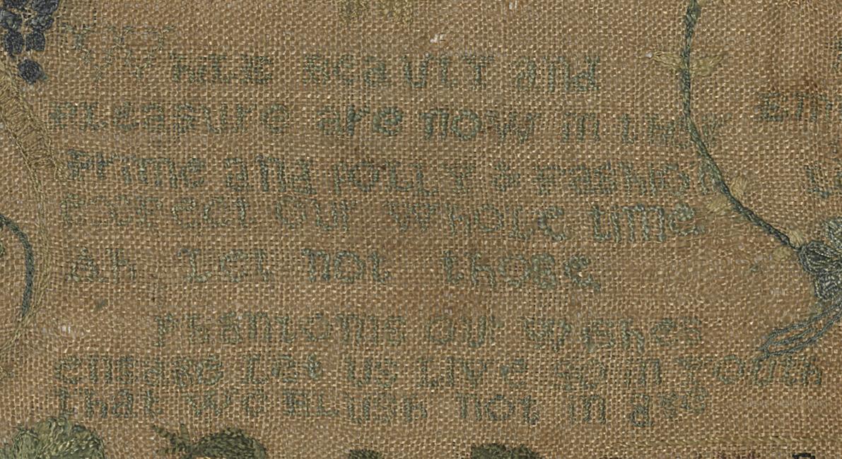 1985.0052 Sampler, Detail 8