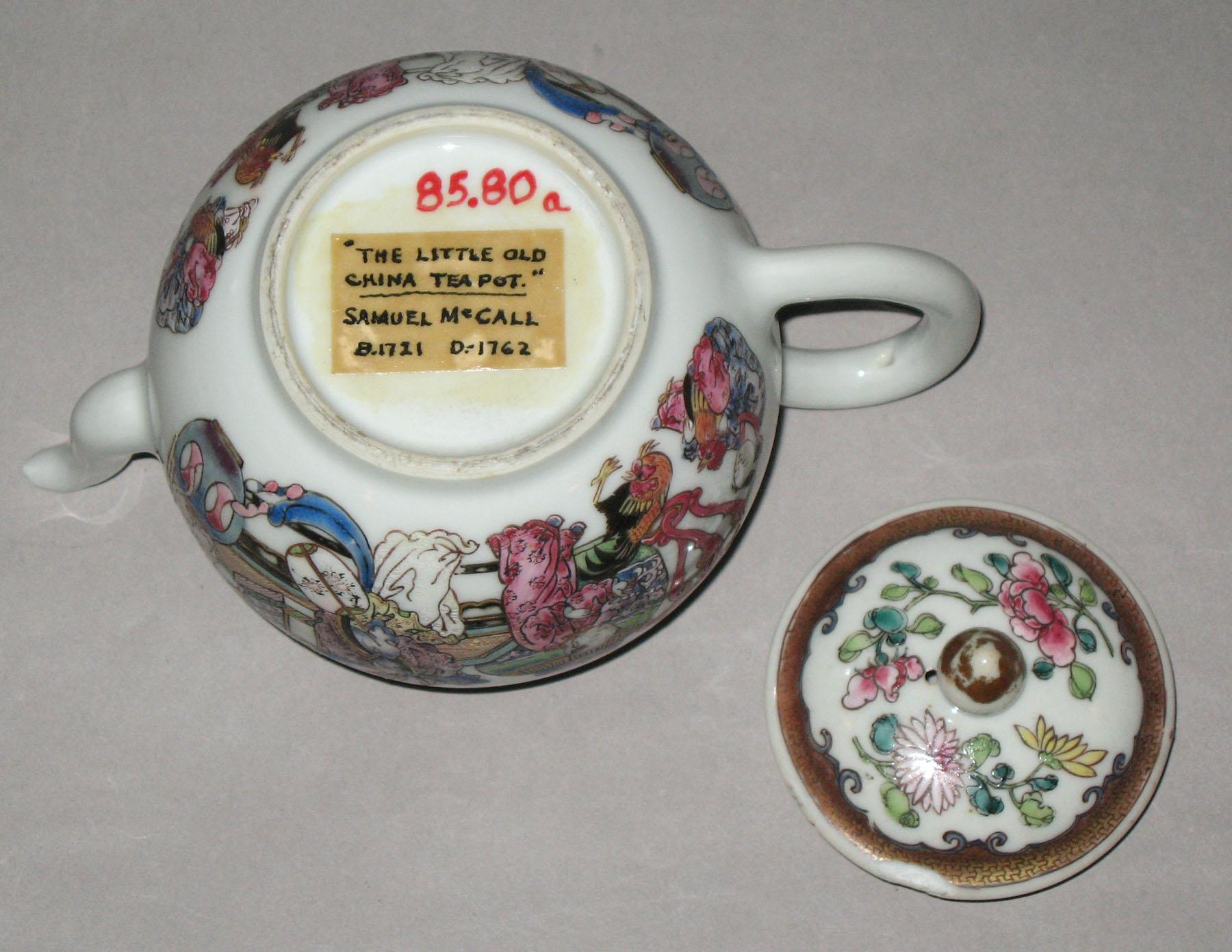 1985.0080 Chinese export teapot (bottom)