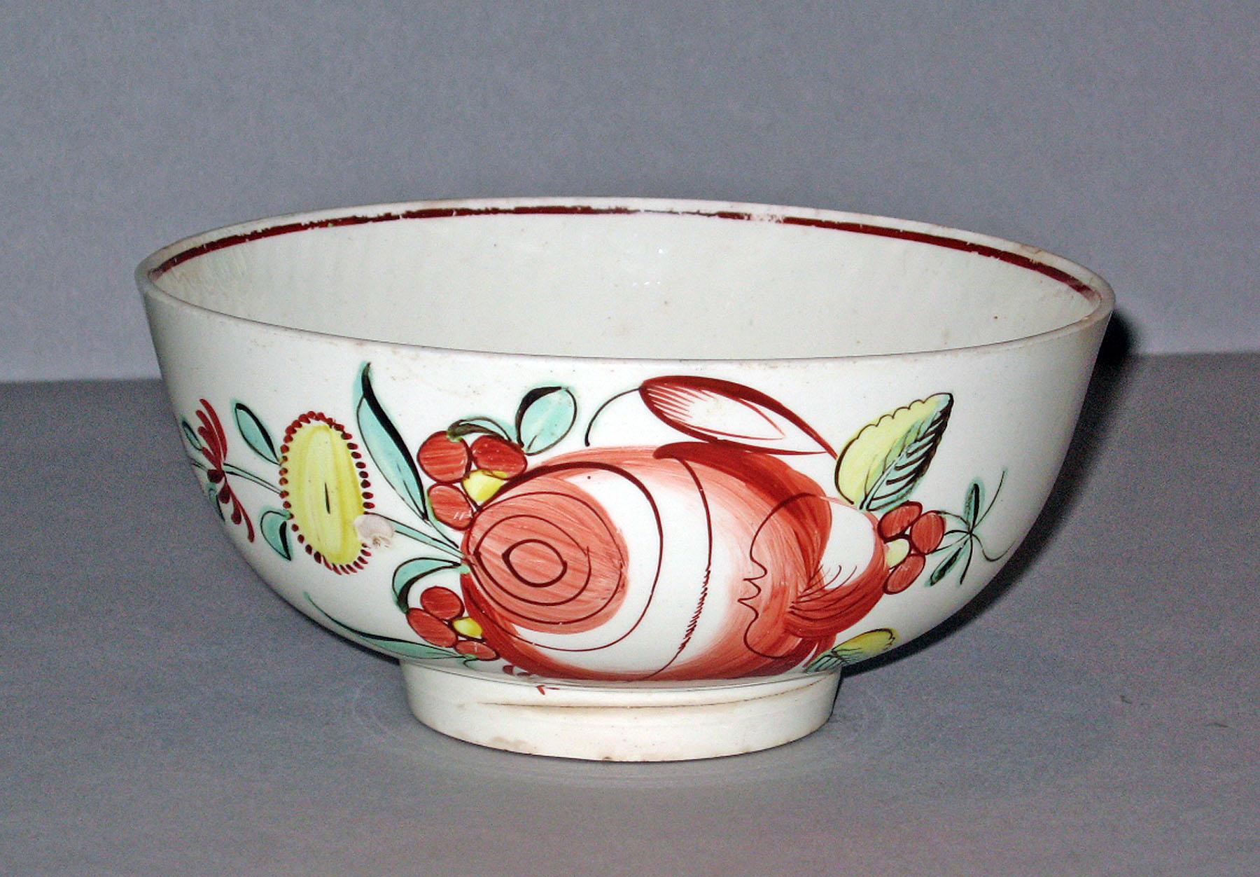 1985.0084 Creamware bowl