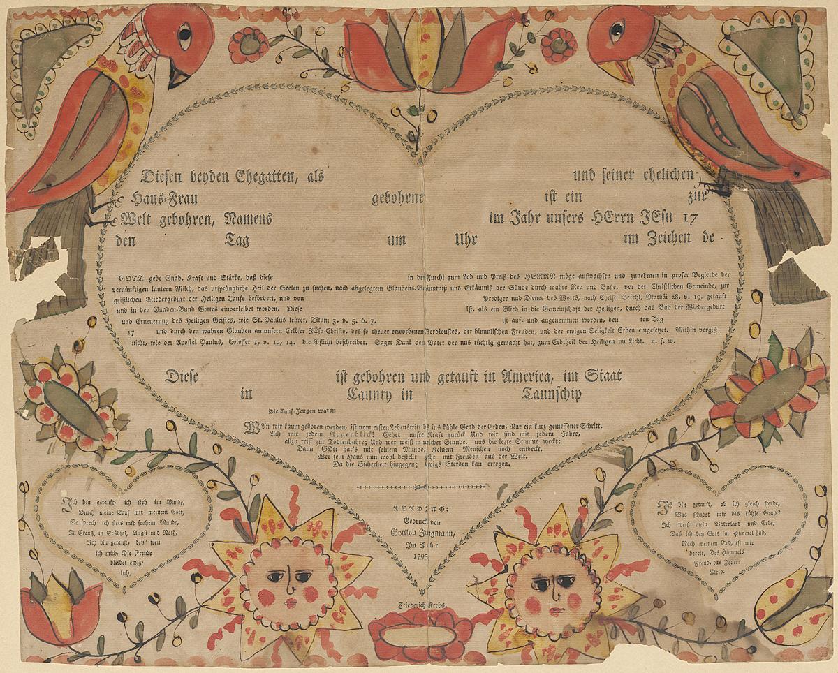 1985.0089 Fraktur, View 2