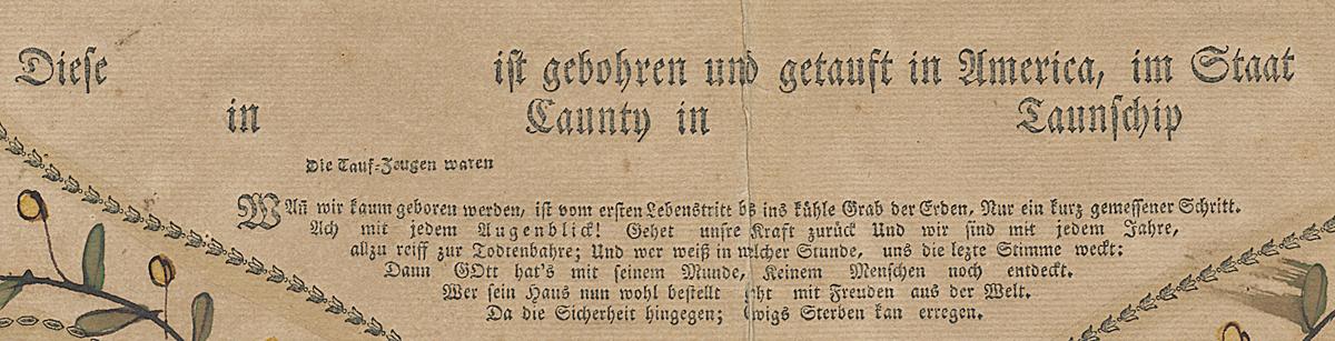 1985.0089 Fraktur, Detail 9