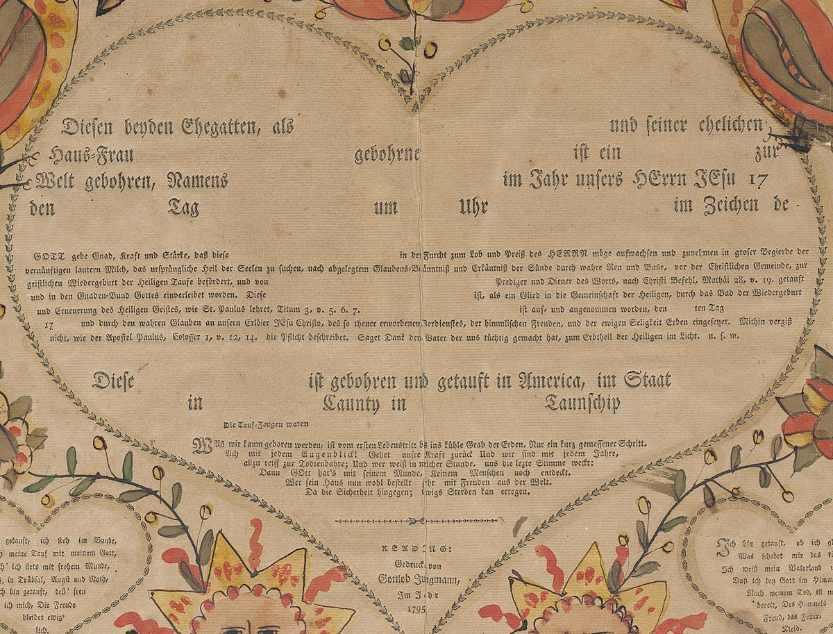 1985.0089 Fraktur, Detail