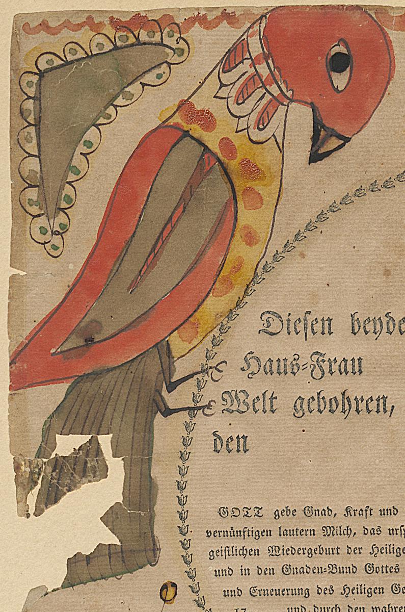 1985.0089 Fraktur, Detail 2