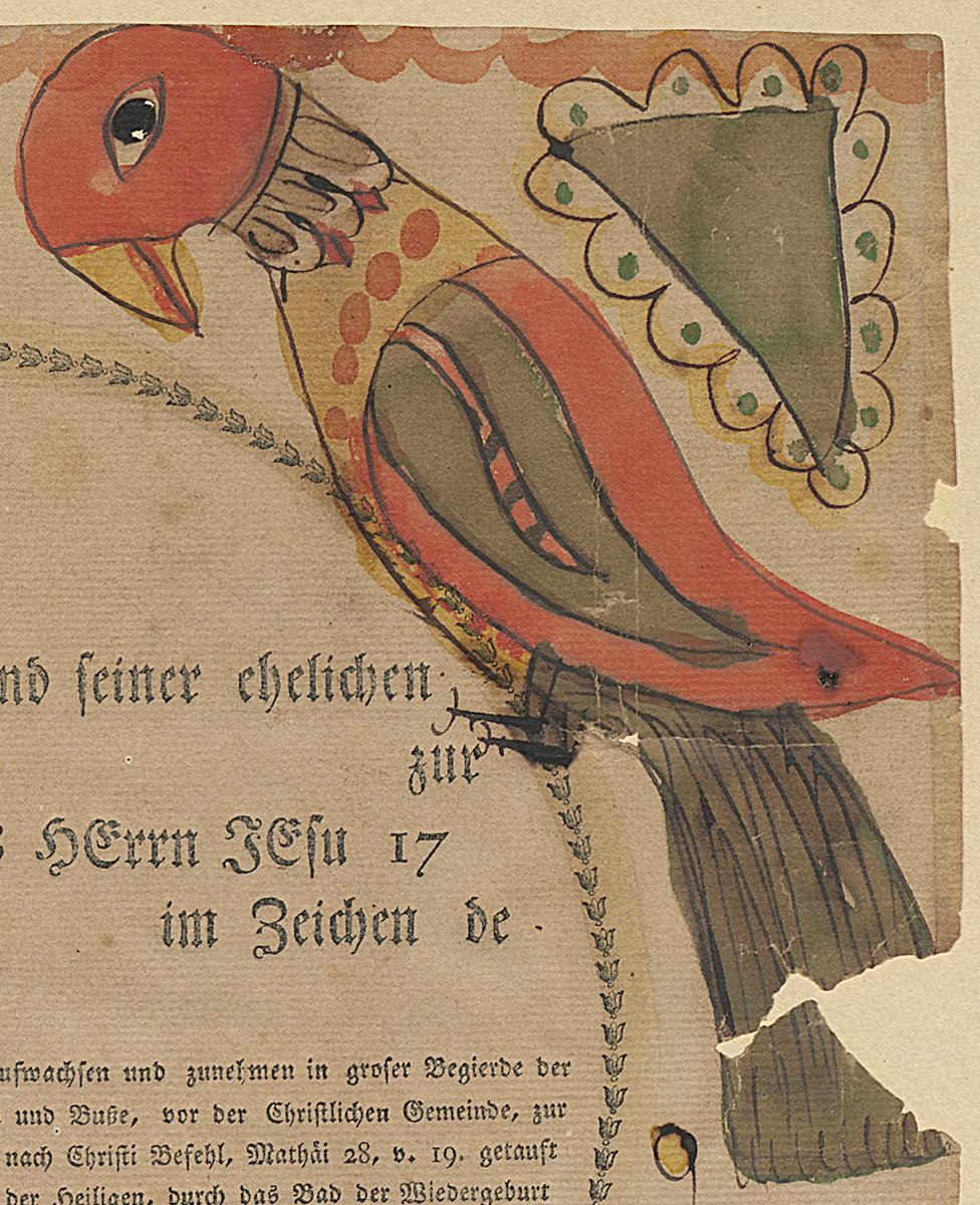 1985.0089 Fraktur, Detail 3