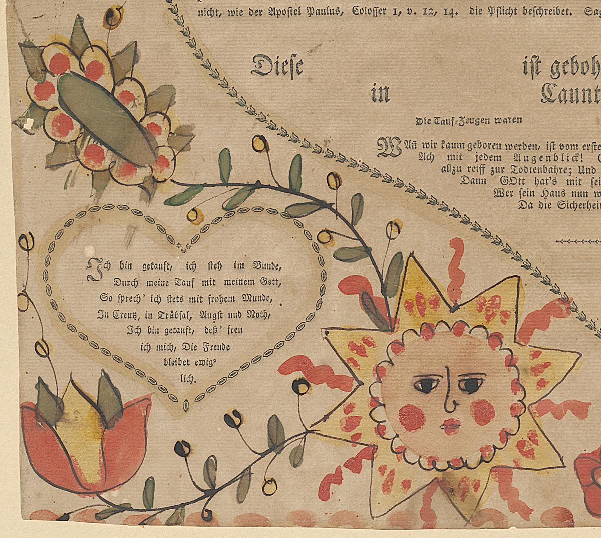 1985.0089 Fraktur, Detail 4