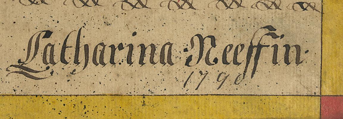1985.0090 Fraktur, detail 1