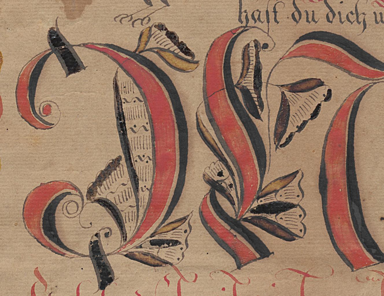 1985.0091 Fraktur, Detail 11