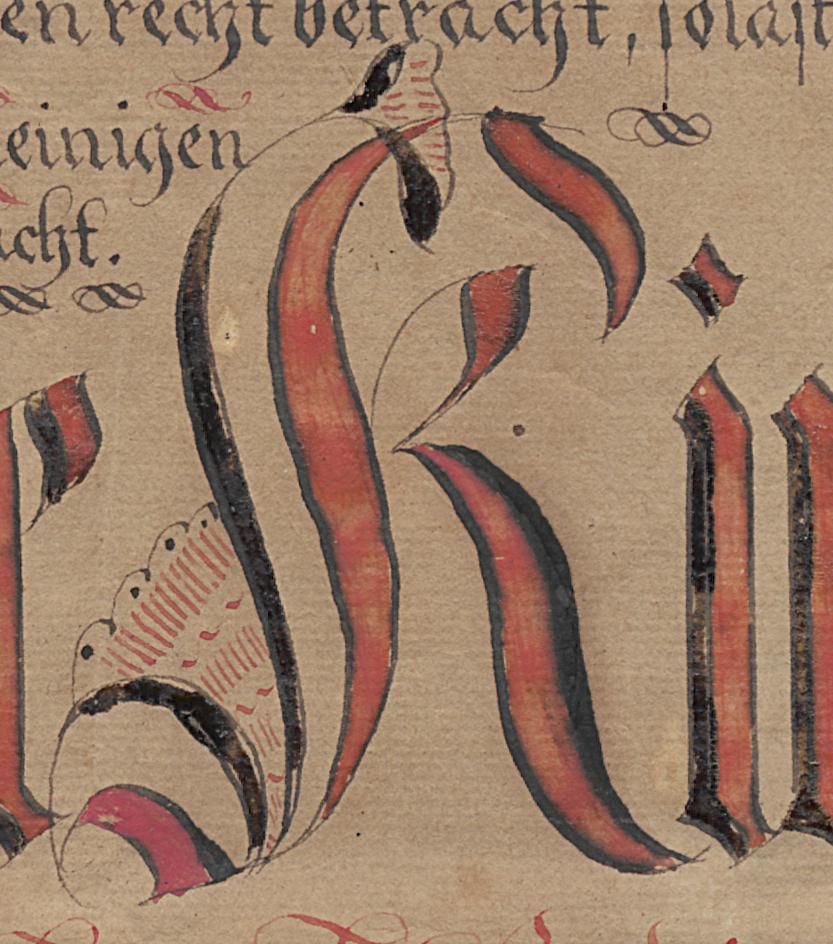 1985.0091 Fraktur, Detail 12