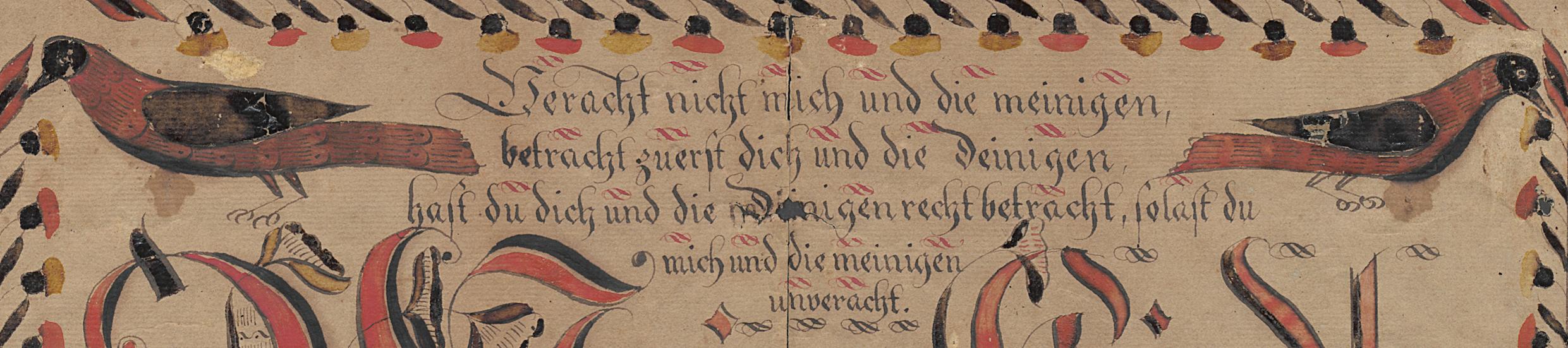 1985.0091 Fraktur, Detail 2