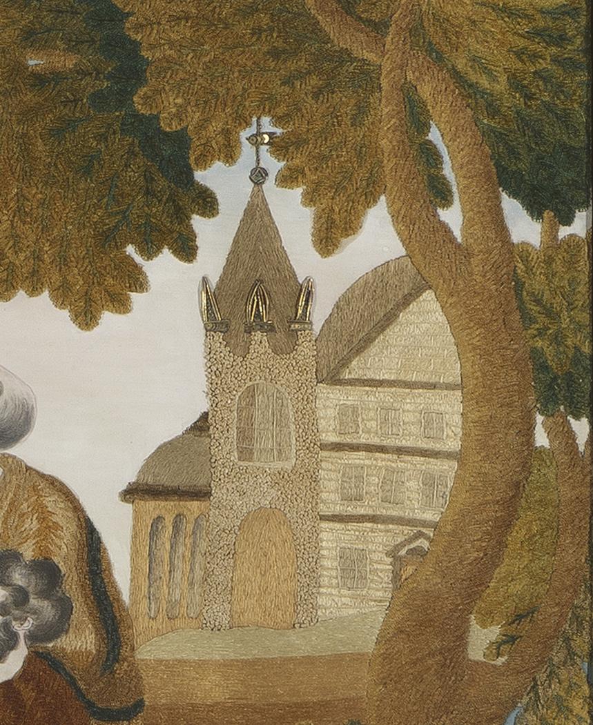 1985.0096 A Needlework Picture, Detail 3