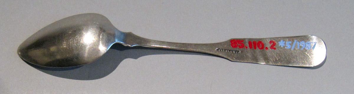 1985.0110.002 Silver Spoon underside