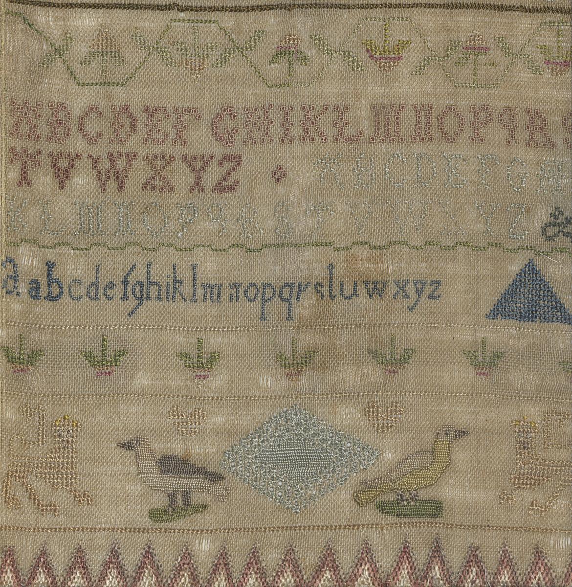 1985.0112 Sampler, Detail 3