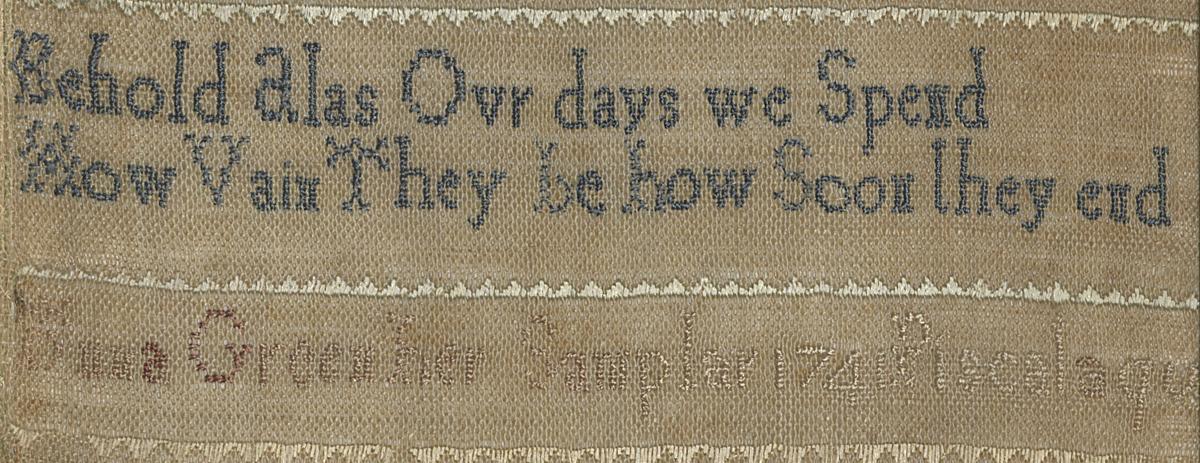 1985.0112 Sampler, Detail 4