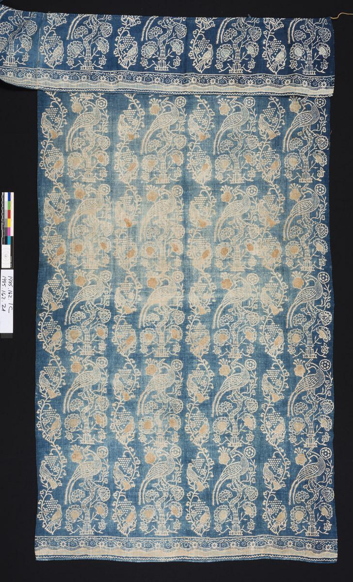 1985.0162.001 C Curtain, 1985.0162.002 A Valance, view 1