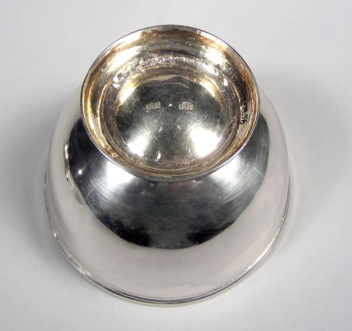 1958.0056 Silver Bowl underside