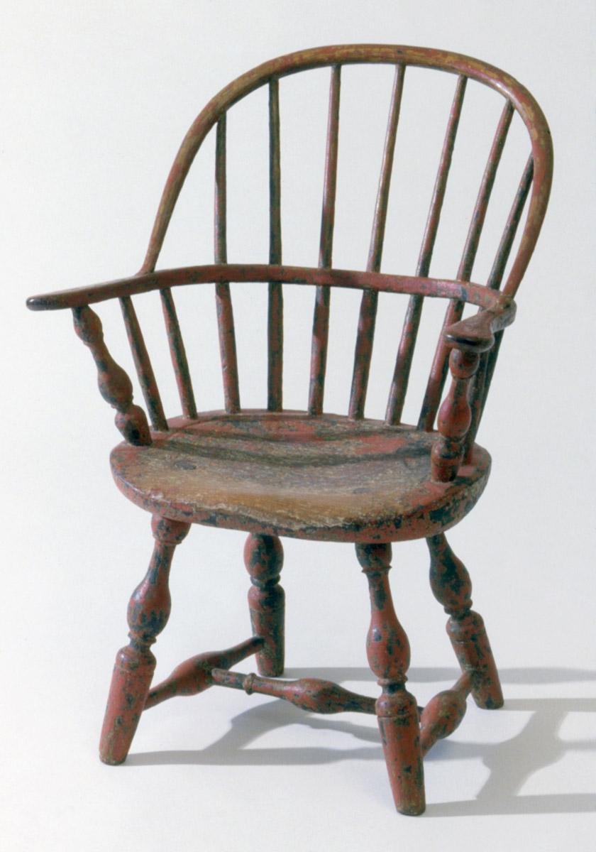 1986.0003 Chair, Windsor armchair (view 2)
