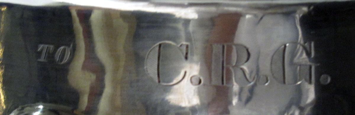 1986.0046 Silver Pitcher or Ewer engraving part 2
