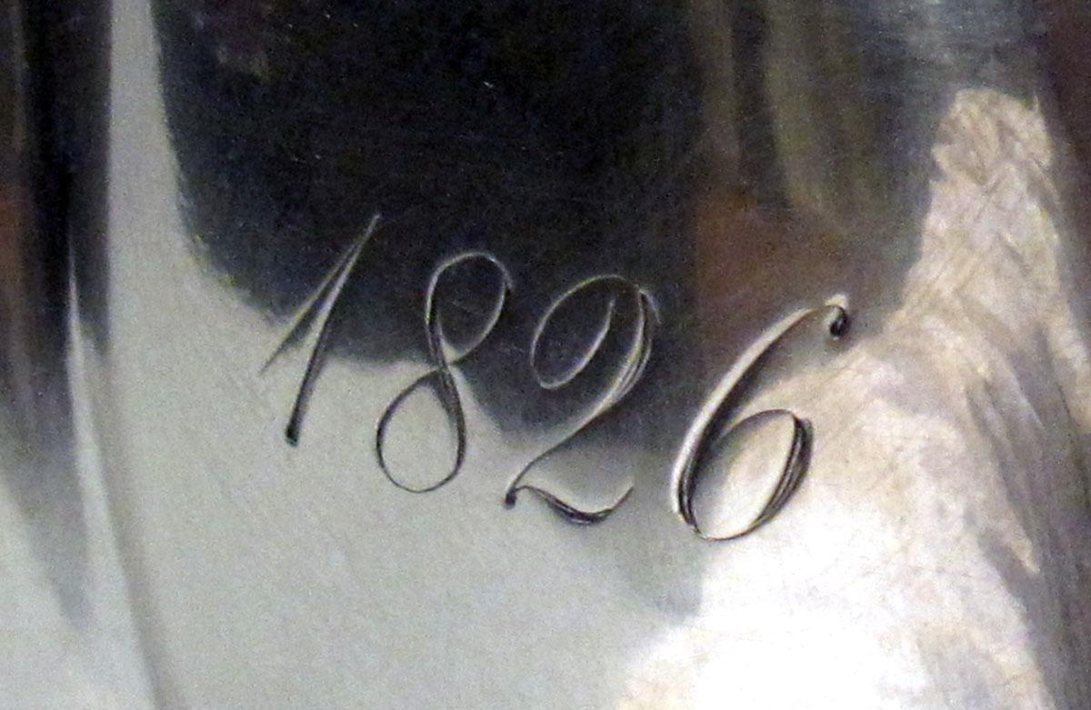 1986.0046 Silver Pitcher or Ewer engraving part 3