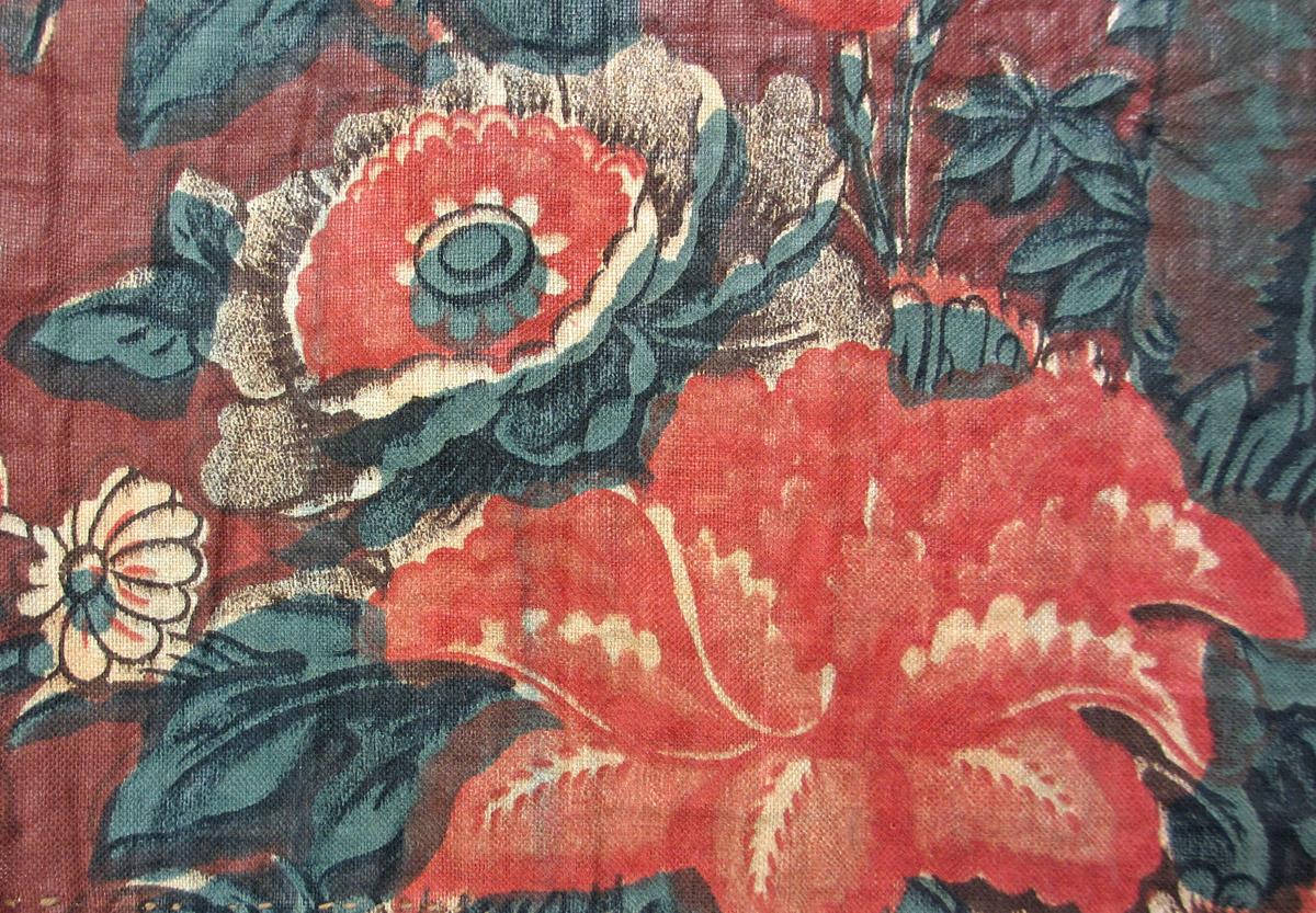 1958.0062.004 A textile, printed detail 2