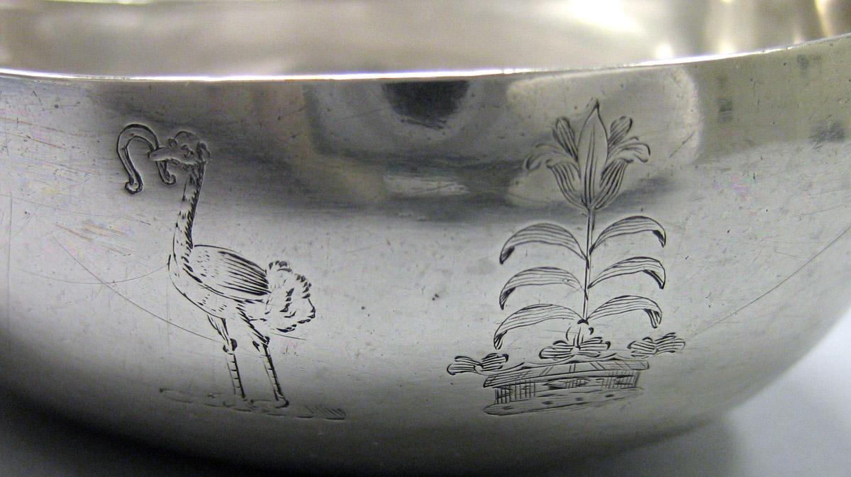 1986.0104 Silver Baby Feeder engraving 1