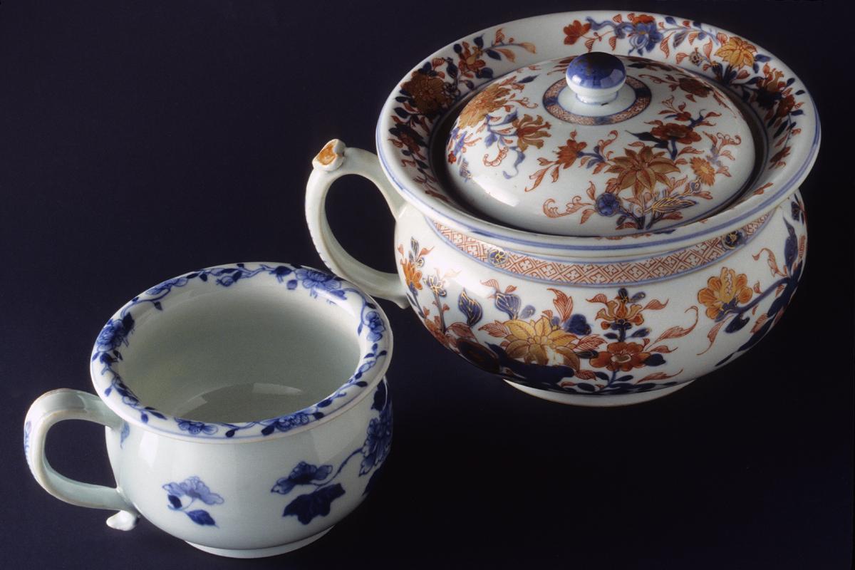 1983.0063 A, B, 1986.0108 Vomit Pot and Chamber Pot