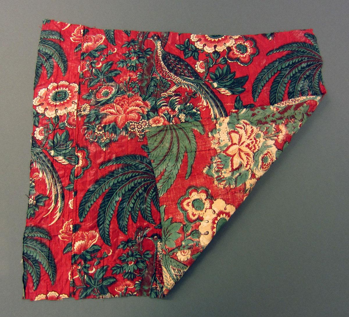 1958.0062.004 B Textile, printed folded corner