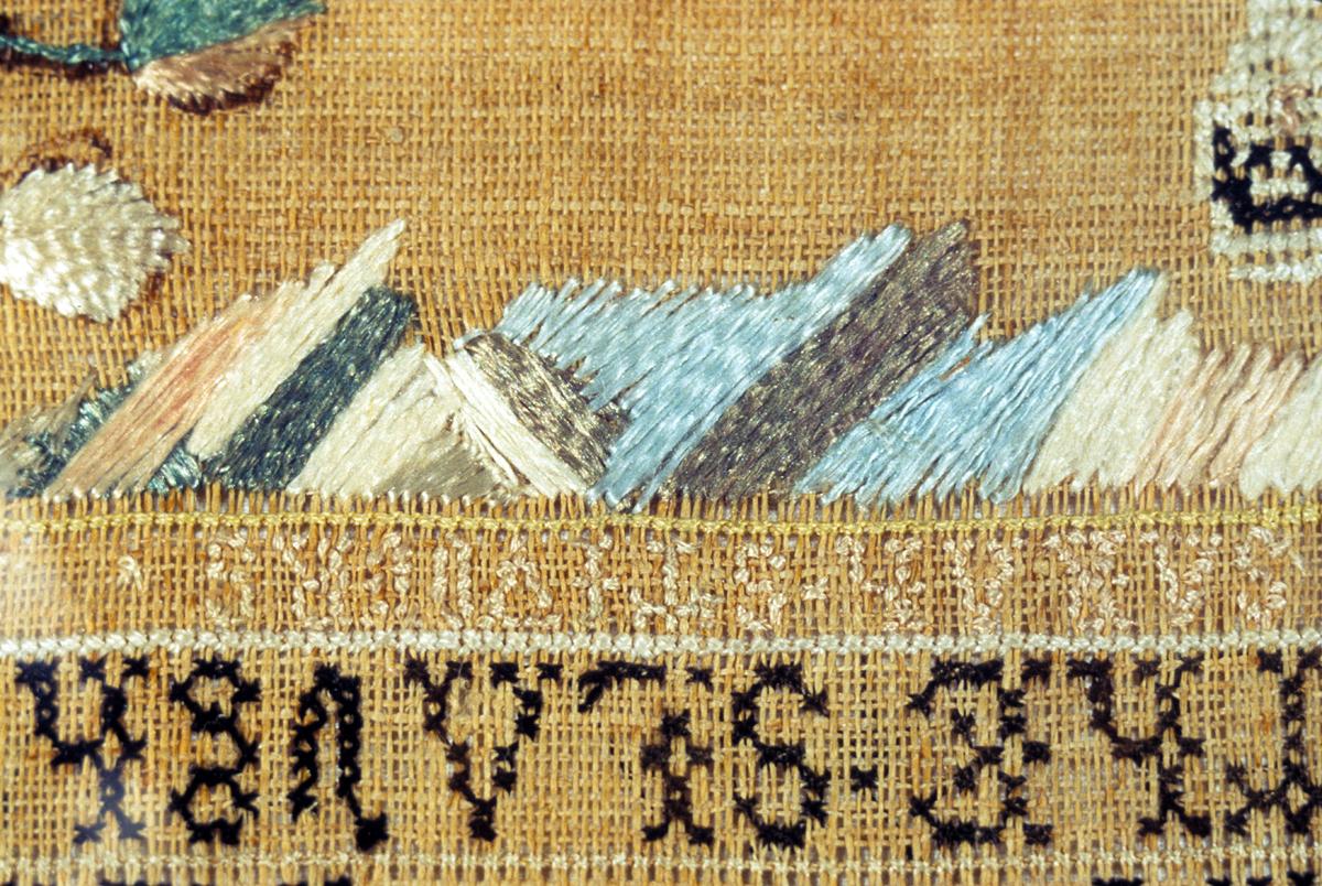 1986.0164.001 Sampler, Detail View 2