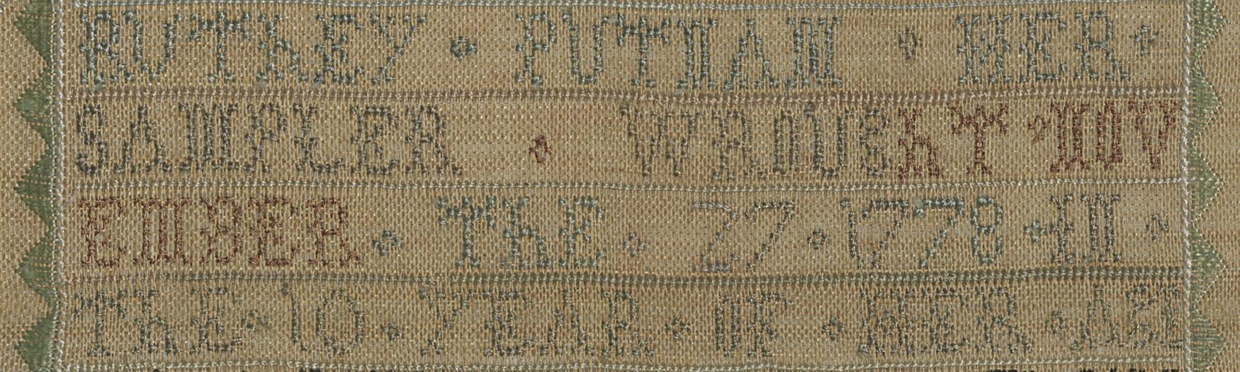 1986.0164.001 Sampler, Detail 3