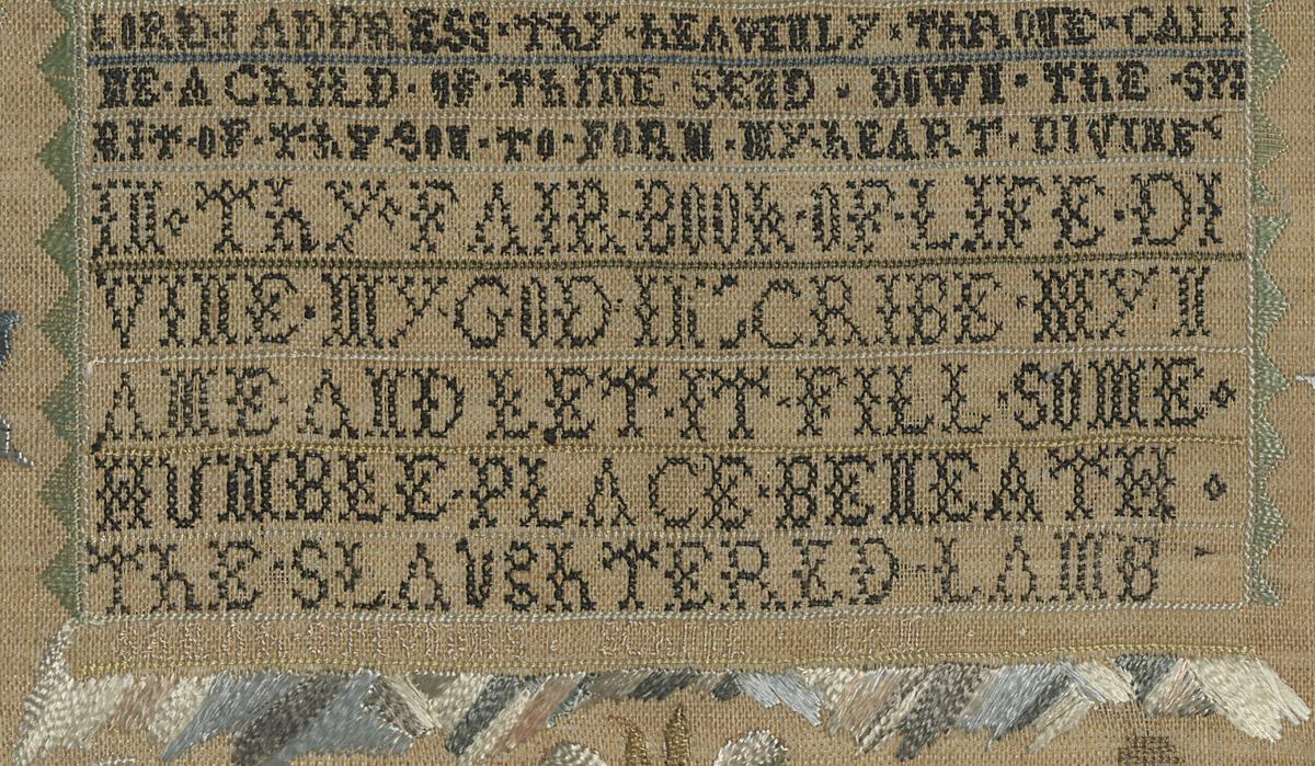 1986.0164.001 Sampler, Detail 4