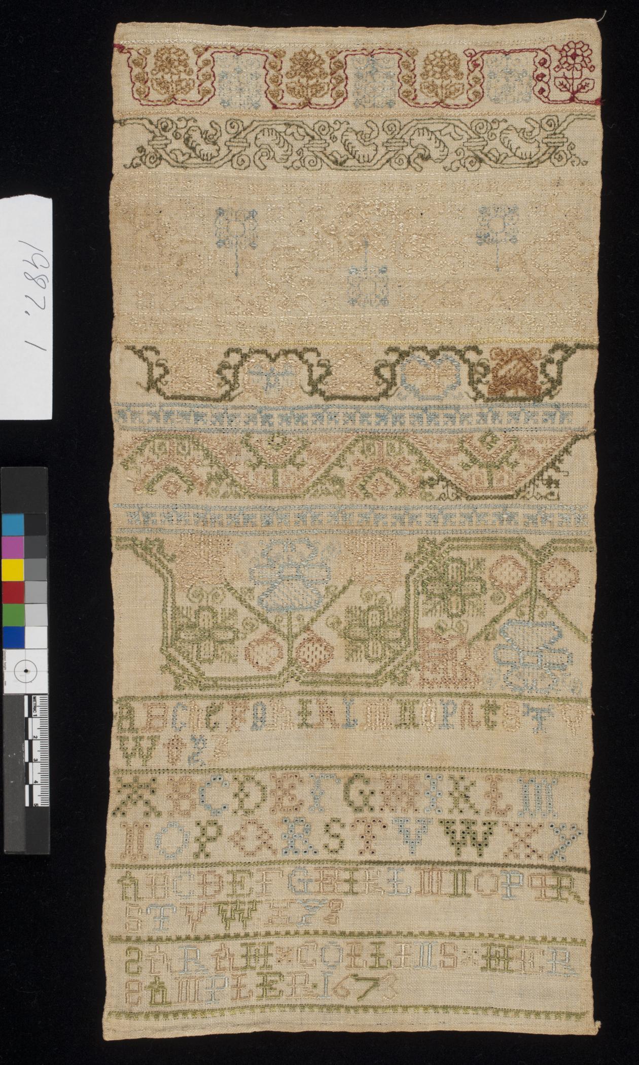 1987.0001 Sampler, view 1