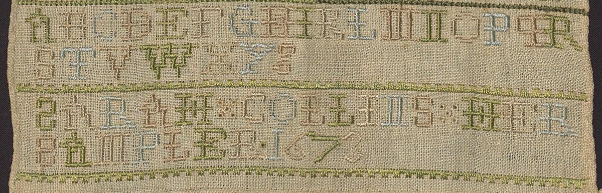 1987.0001 Sampler, Detail 6