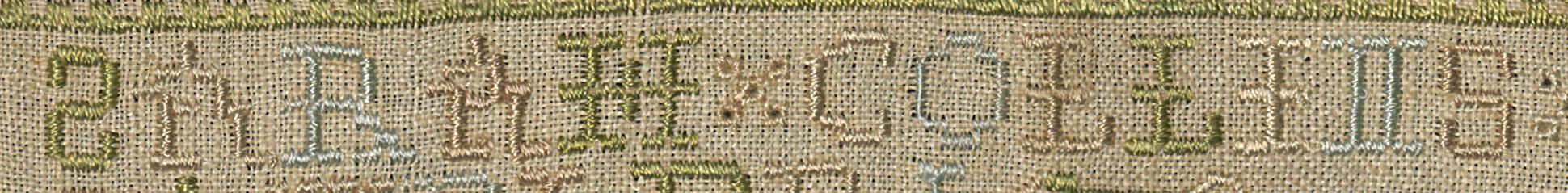 1987.0001 Sampler, Detail 7