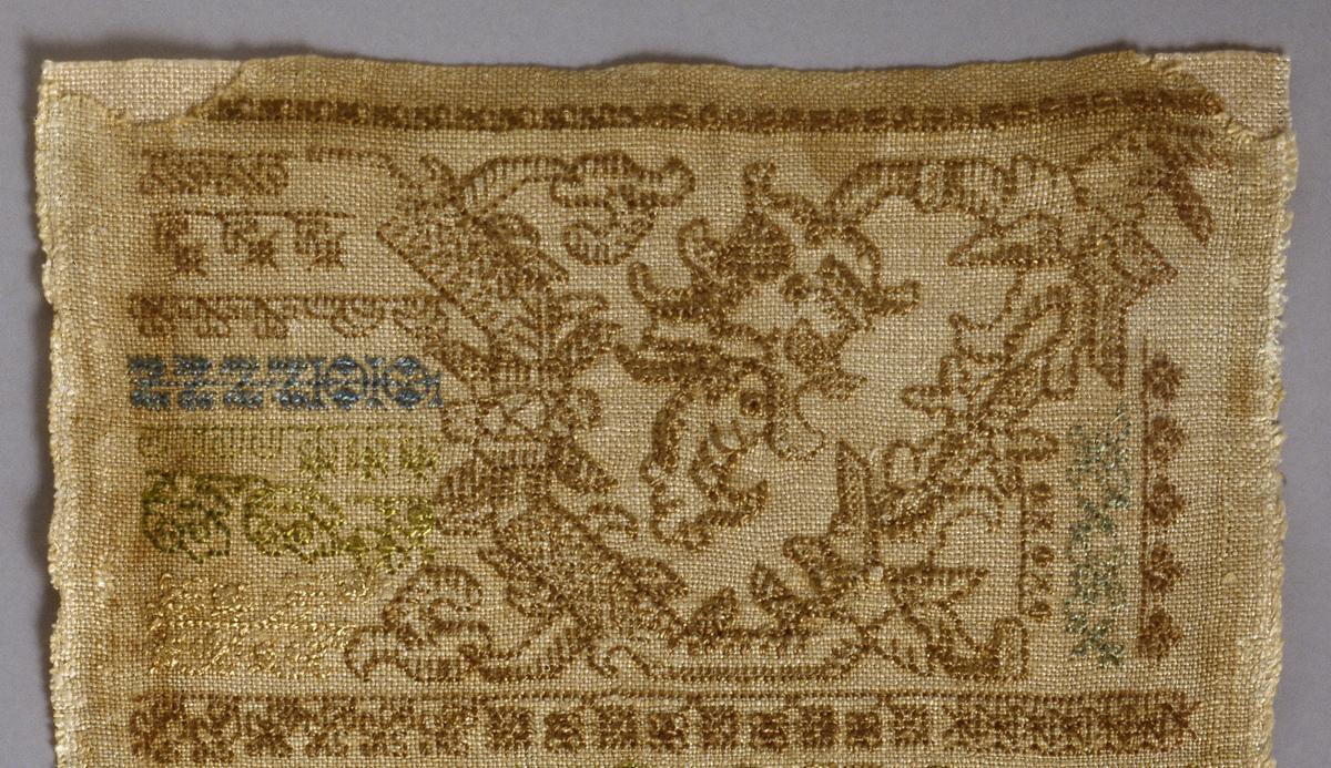 1987.0002 Sampler, Detail