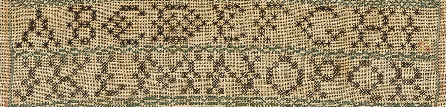 1987.0003 A Sampler, Detail 2