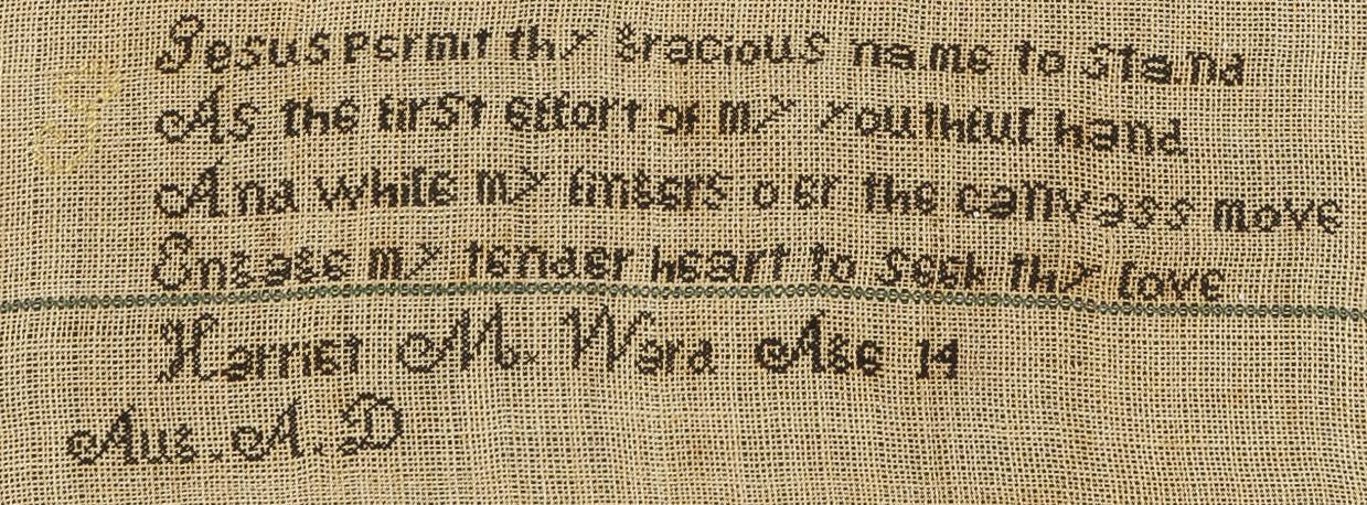 1987.0003 A Sampler, Detail 4