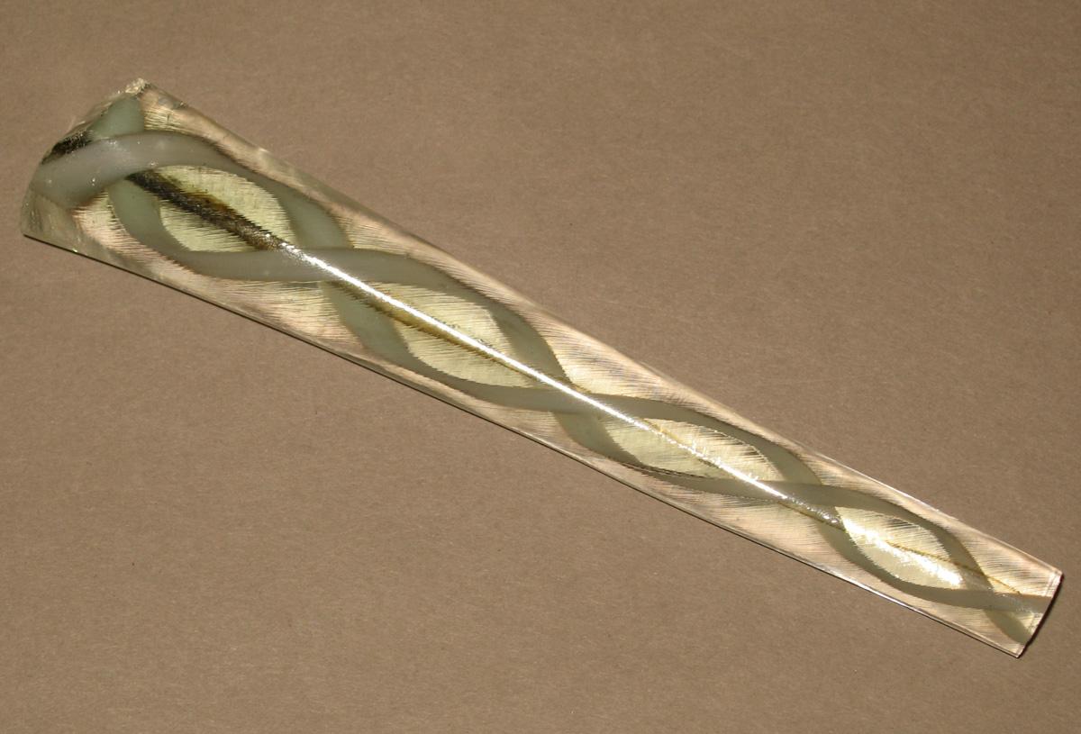 1987.0005 Glass wineglass stem fragment