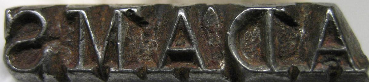 1987.0013 A Name stamp (mark)
