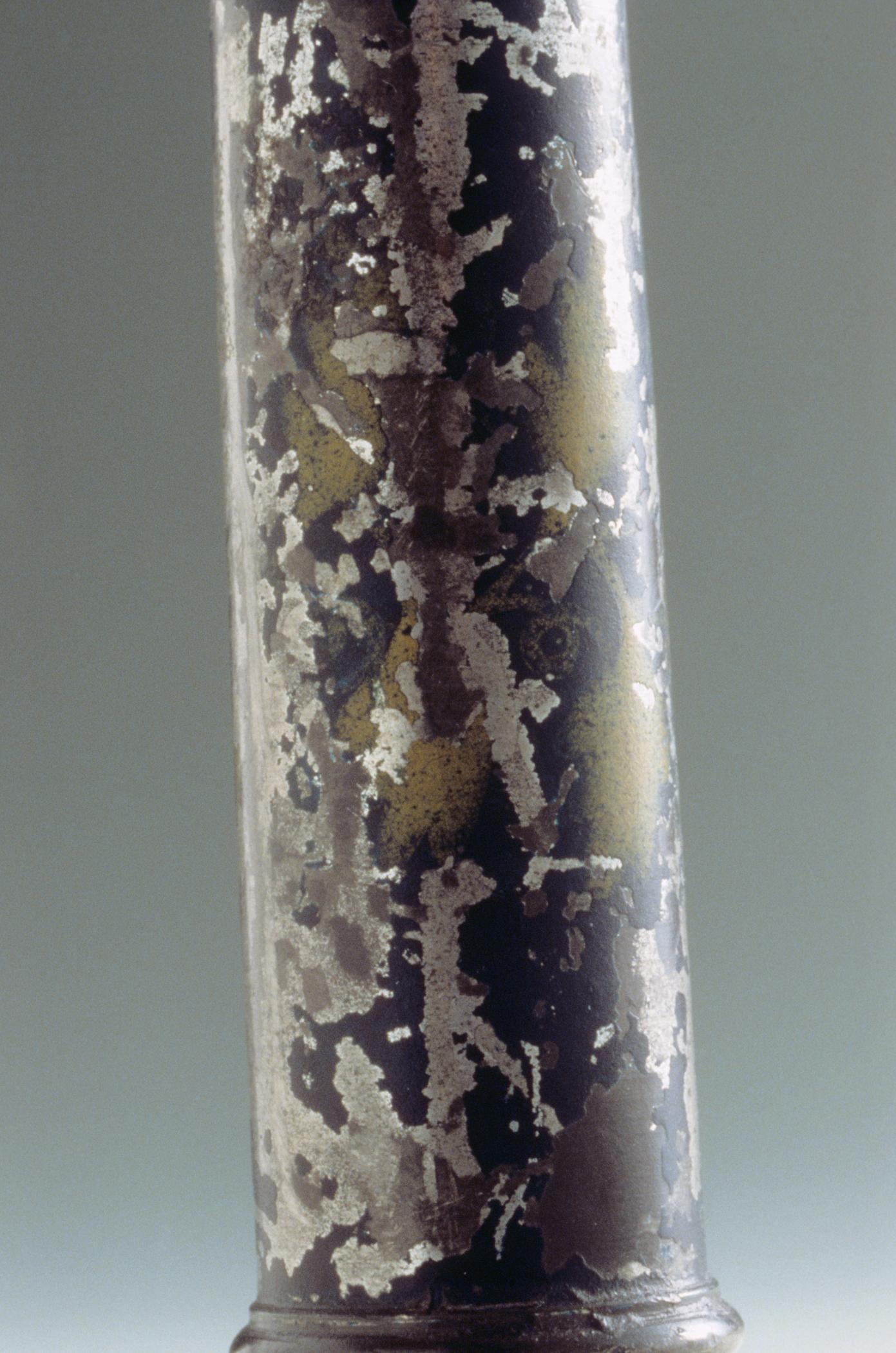 1987.0017 Pewter candlestick (detail)