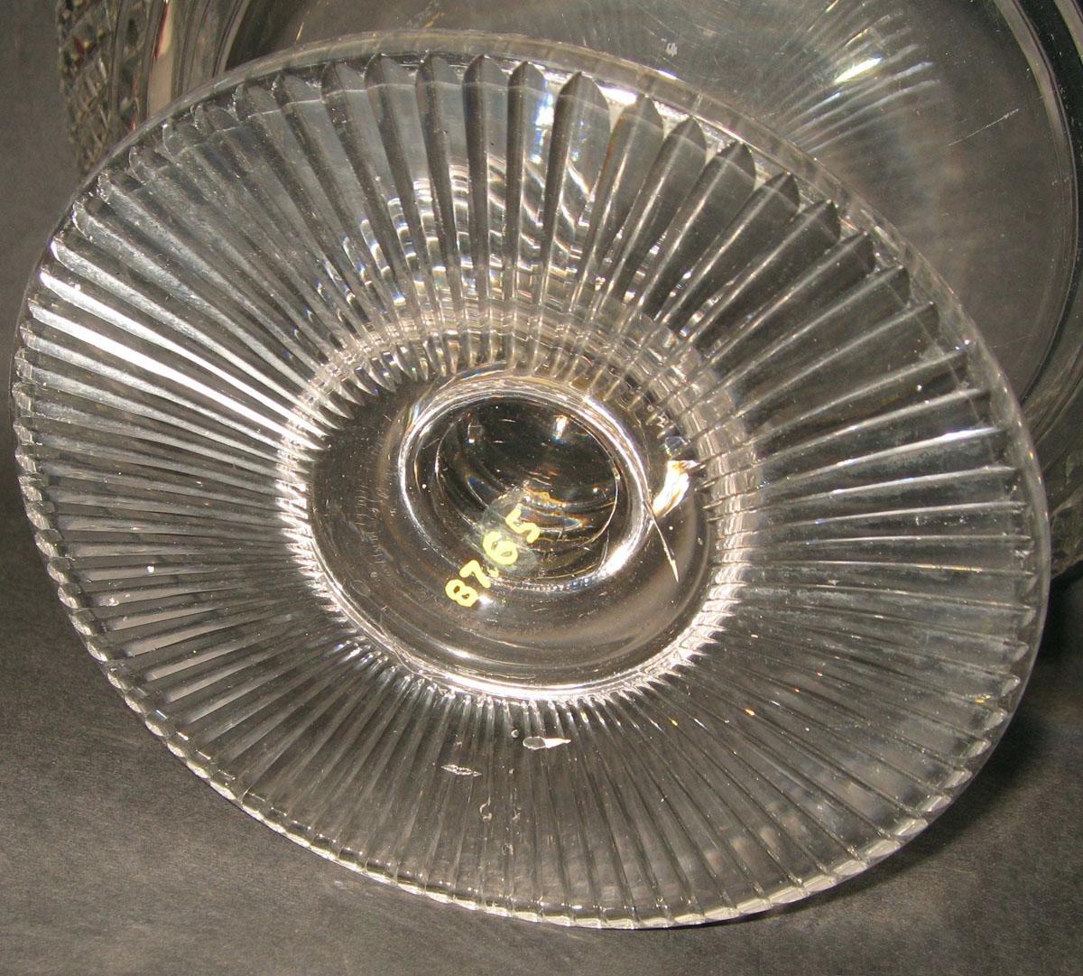 1987.0065 Glass compote (underside)