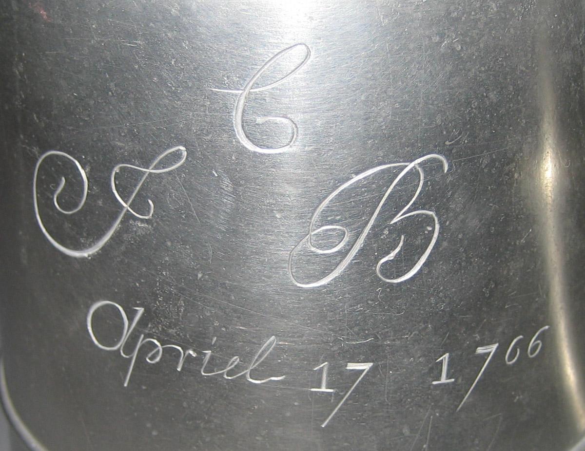 1987.0100 Tankard (inscription 1)